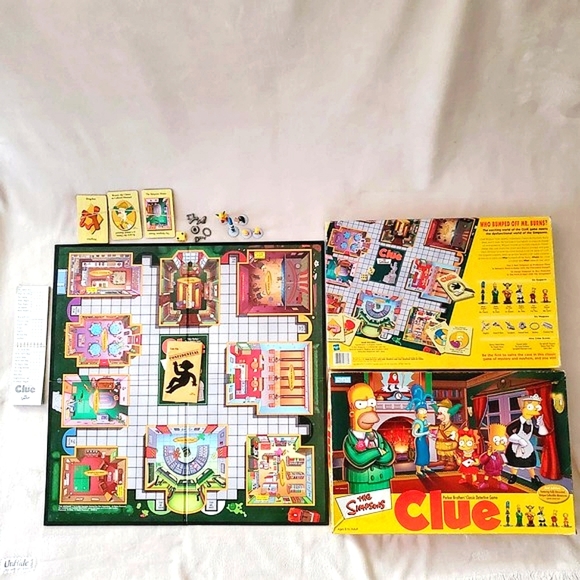 Simpsons 2002 Hasbro Clue Parker Bros Detective Board Game. Special Edition. - Picture 1 of 8